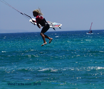 Rider Kitesurf Straplees en Tarifa 2018
